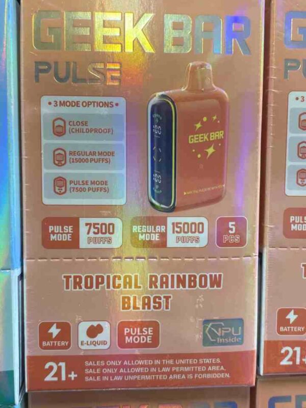 GEEK BAR 15K TROPICAL RAINBOW BLAST