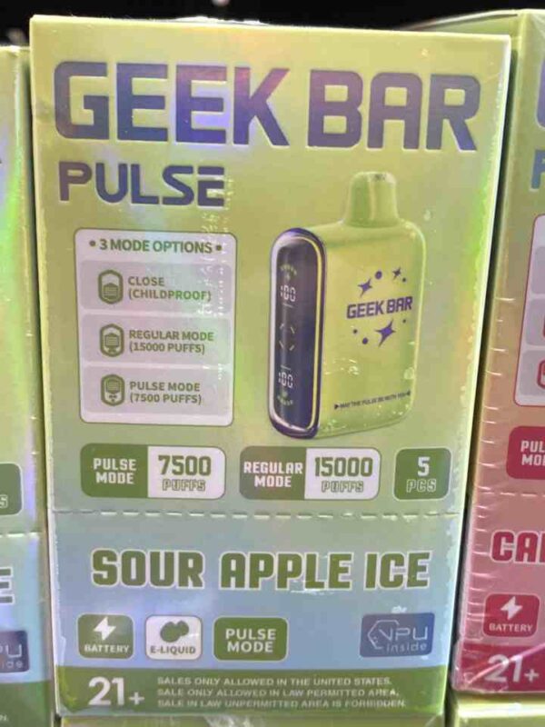 GEEK BAR 15K SOUR APPLE ICE