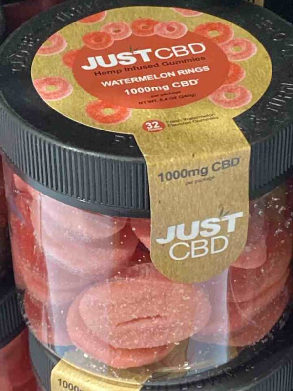 JUST CBD 1000mg watermelon rings