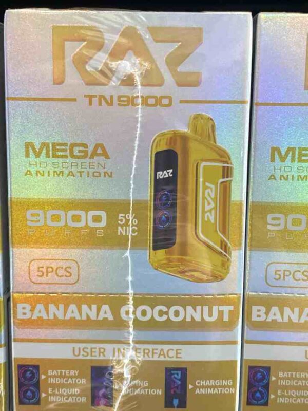 RAZ 9K BANANA COCONUT