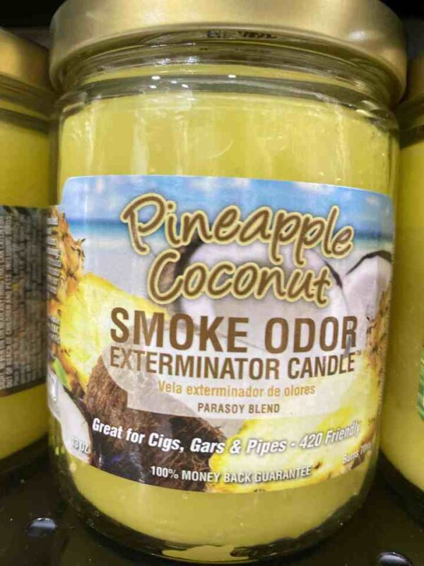 SMOKE ODOR CANDLE PINEAPPLE COCONUT