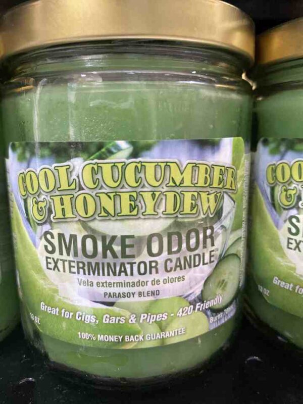 SMOKE ODOR CANDLE COOL CUCUMBER