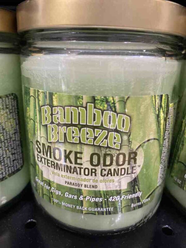 SMOKE ODOR CANDLE BAMBOO BREEZE