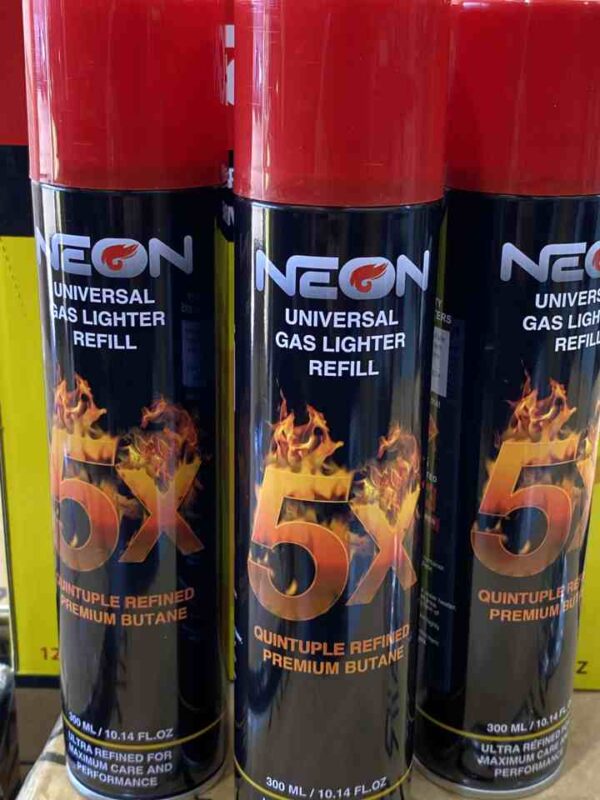 NEON GAS LIGHTER REFILL UNIVERSAL 10.14oz 5X