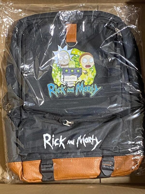 RICK&MORTY BLACK BOOK BAG