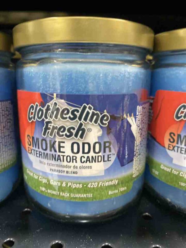 SMOKE ODOR CANDLE CLOTHES LINE