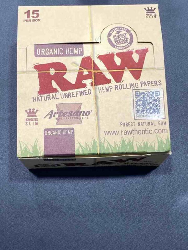 RAW ORGANIC HEMP ARTESANO K-SZ SLIM 15pk
