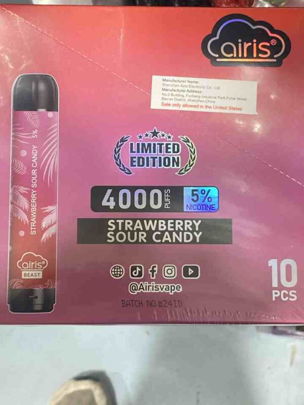 AIRIS BEAST STRAWBERRY SOUR CANDY 4K