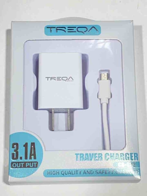 TREQA  3.1A TRAVER CHARGER MICRO  cs-232