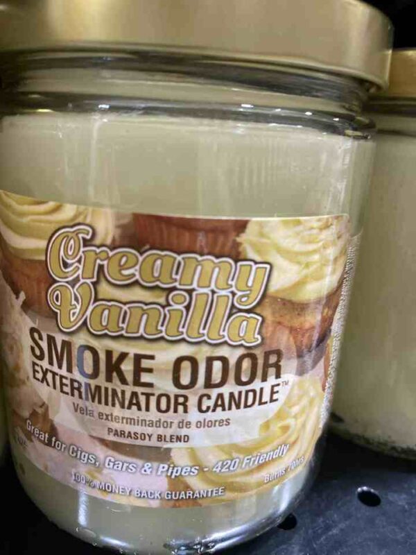 SMOKE ODOR CANDLE CREAMY VANILLA