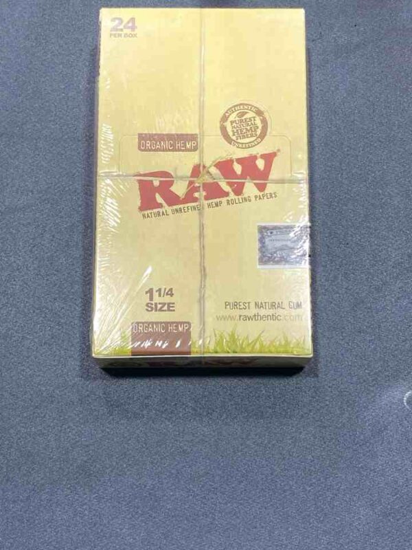 RAW ORGANIC HEMP 1 1/4SZ 24PER BOX