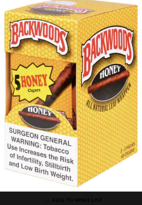 BACKWOODS HONEY 5PK