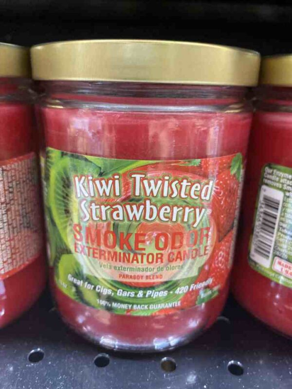 SMOKE ODOR CANDLE KIWI STRAWBERRY