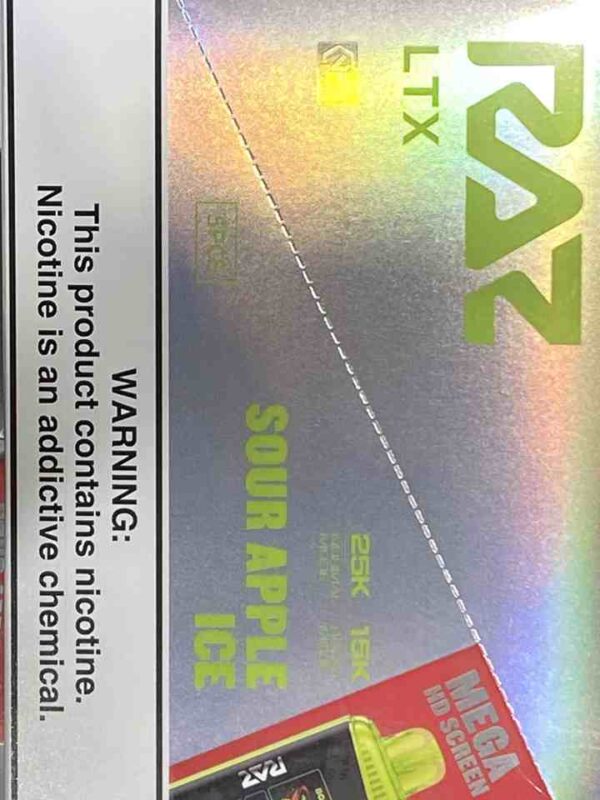 RAZ 25K SOUR APPLE ICE