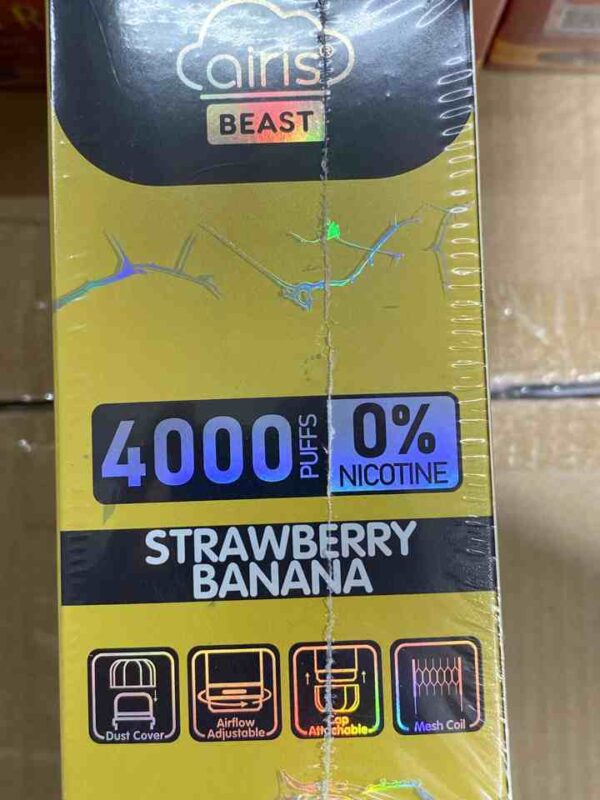 AIRIS BEAST 0% STRAWBERRY BANANA 4K