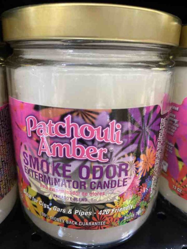 SMOKE ODOR CANDLE PATCHOULI AMBER