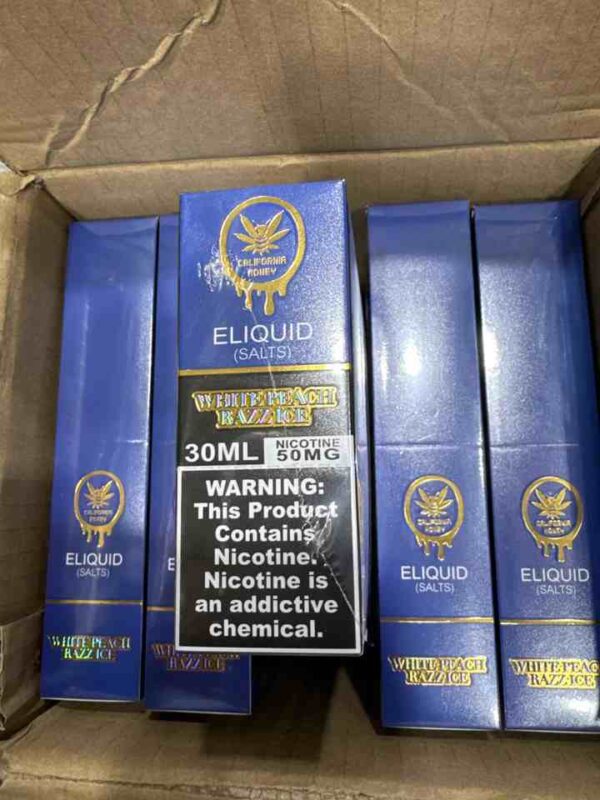 CALI HONEY ELIQUID WHITE PEACH RAZZ ICE