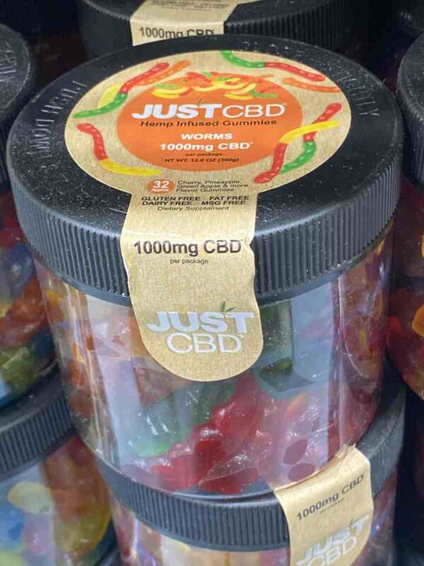 JUST CBD 1000mg worms