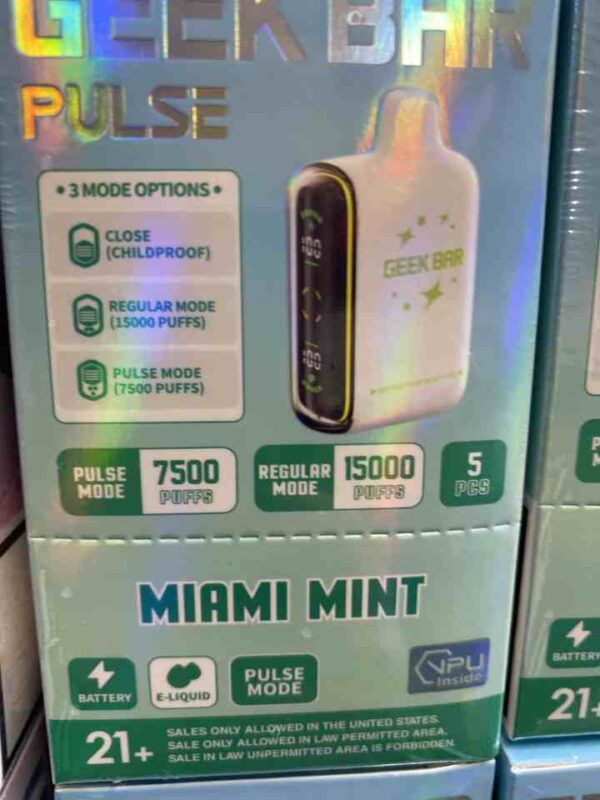 GEEK BAR 15K MIAMI MINT