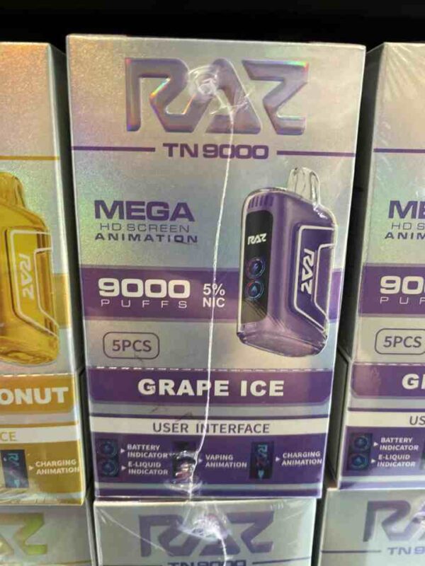 RAZ 9K GRAPE ICE