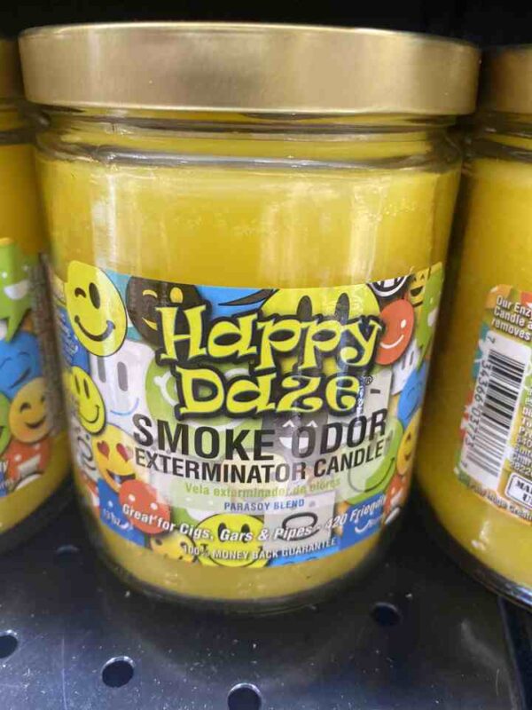 SMOKE ODOR CANDLE HAPPY DAZE