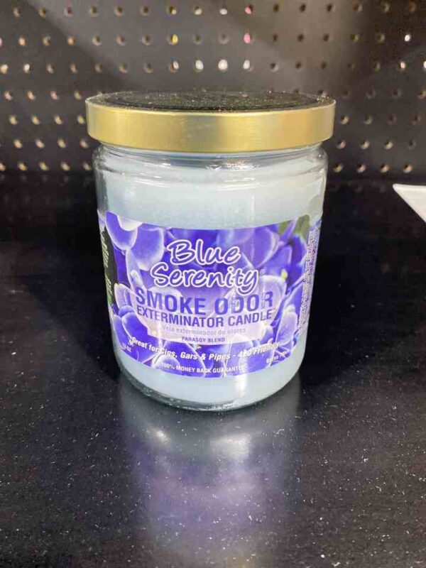 SMOKE ODOR CANDLE BLUE SERENITY