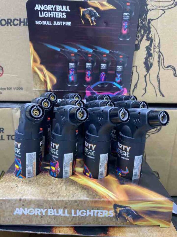 Angry bull lighters torches party animal BL1005