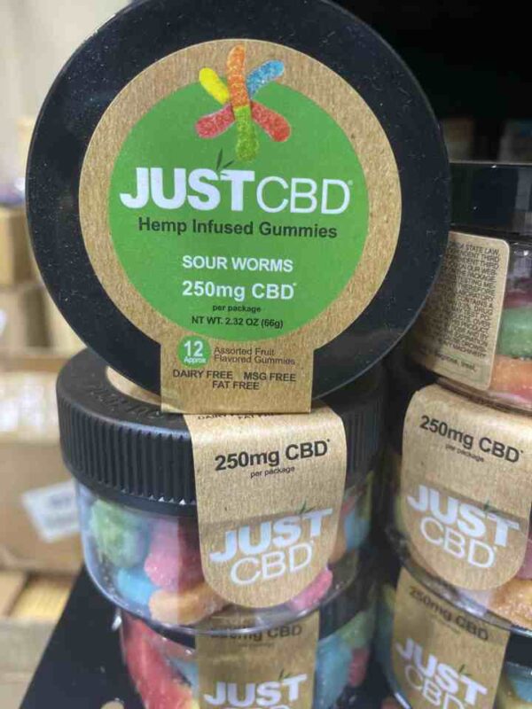 JUST CBD 250 mg  SOUR WORMS