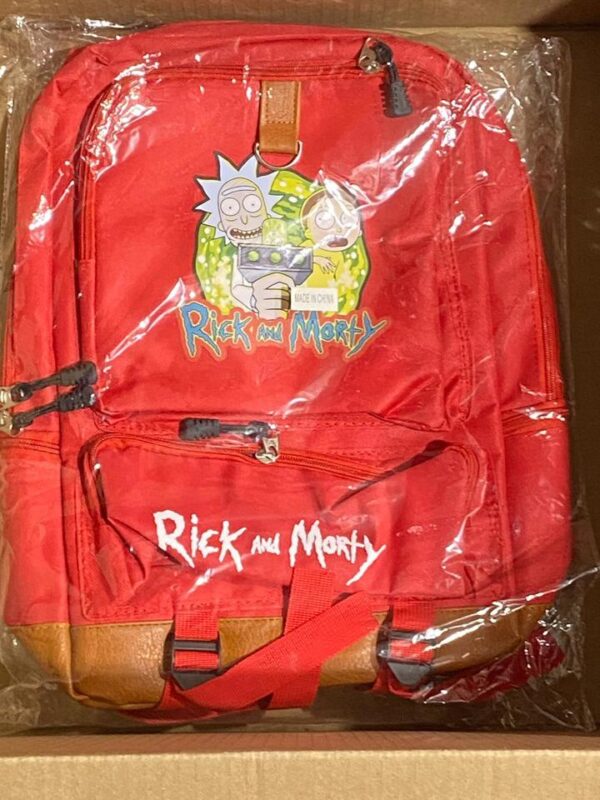 RICK&MORTY RED BOOK BAG