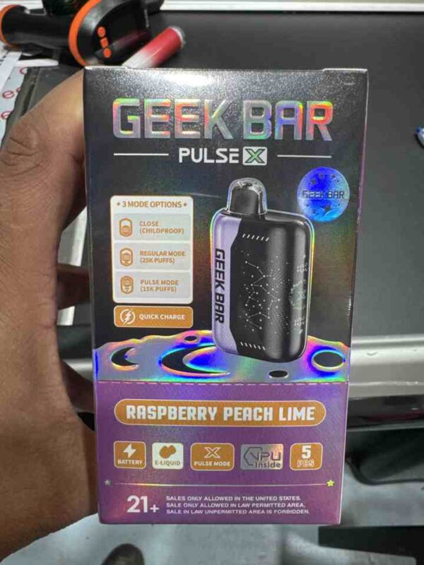 GEEK BAR X 25K RASPBERRY PEACH LIME