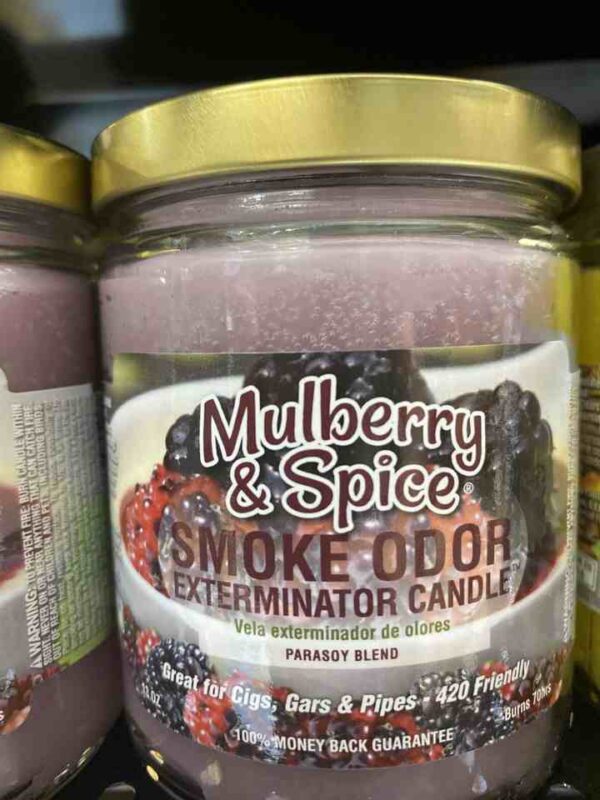 SMOKE ODOR CANDLE MULBERRY SPICE