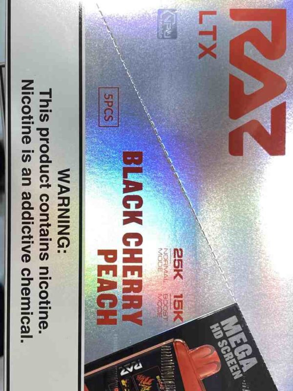 RAZ 25K BLACK CHERRY PEACH