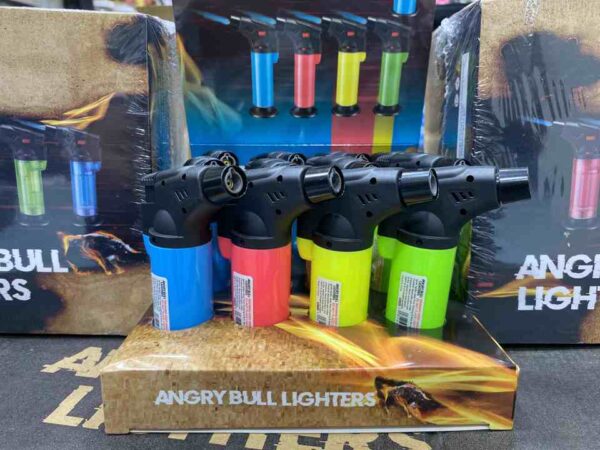 Angry bull lighters transparent torches BL1001