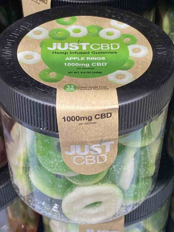 JUST CBD 1000mg apple rings