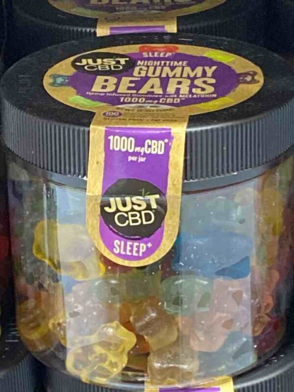 JUST CBD 1000mg sleep nighttime gummie bears