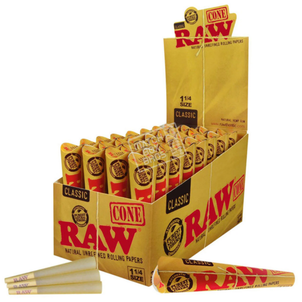RAW CONE 6PCK 1 1/4SZ