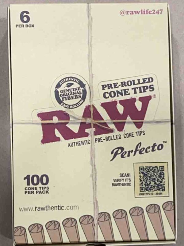 RAW CONE TIPS PERFECTO 6 PER BOX