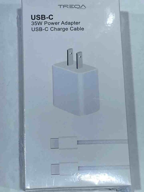 TREQA USB-C 35W Power Adapter USB-C Charge Cable