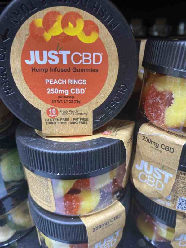 JUST CBD 250 mg PEACH RINGS