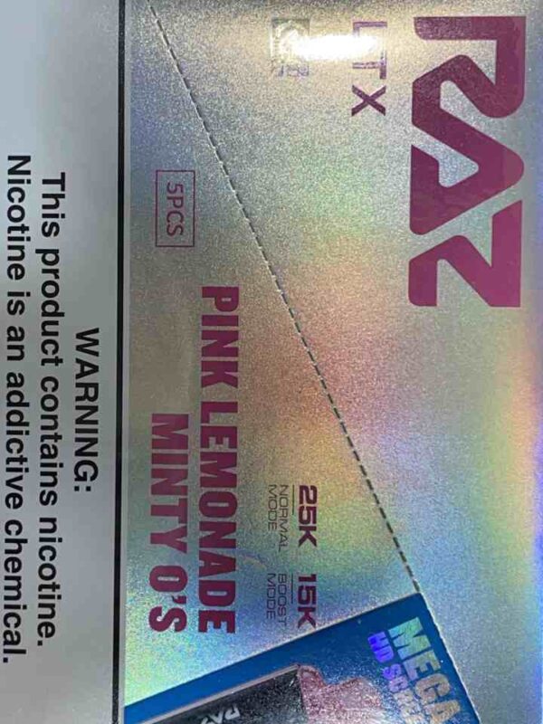 RAZ 25K PINK LEMONADE MINTY O’S