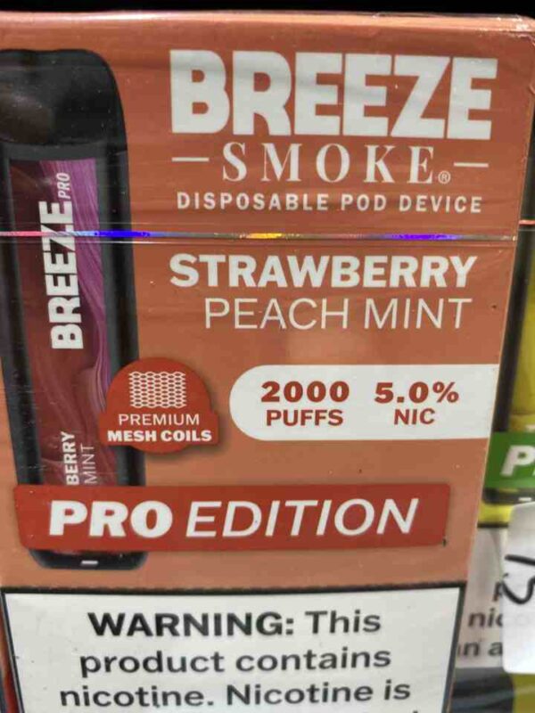 BREEZE SMOKE STRAWBERRY PEACH MINT
