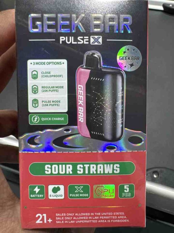 GEEK BAR X 25K SOUR STRAWS