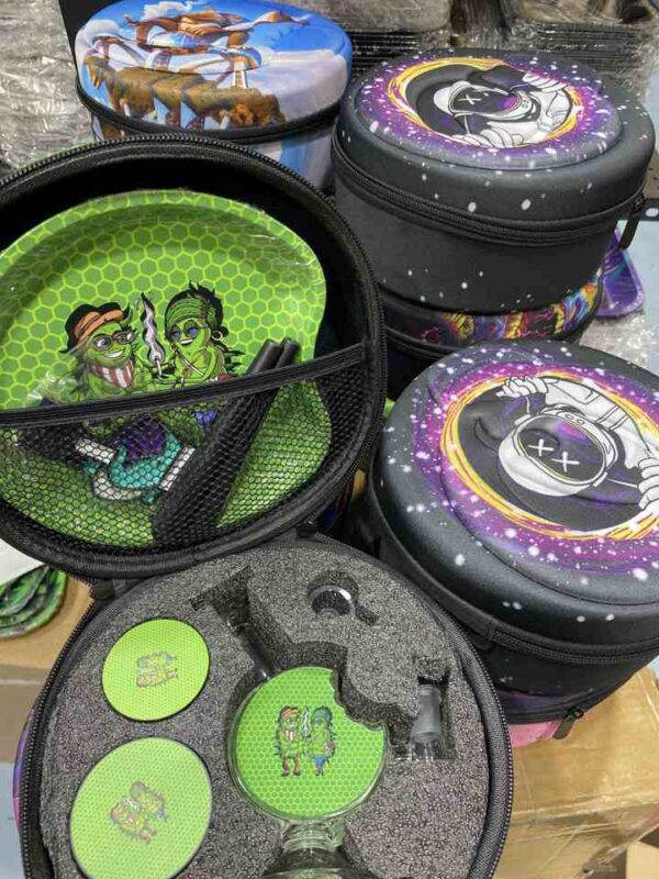 GLASS BONG SET ROUND