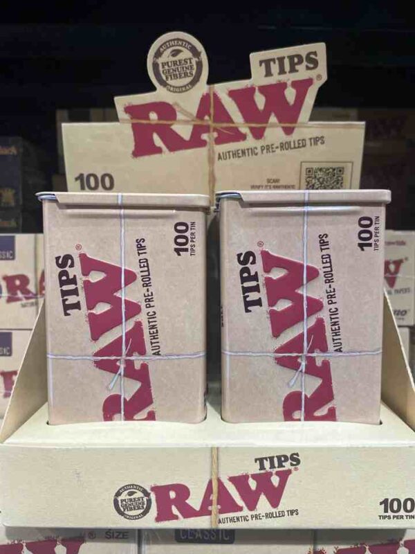 RAW TIPS 6 PER BOX