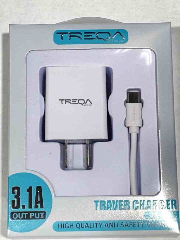 TREQA  3.1A TRAVER CHARGER  TYPE-C cs-232
