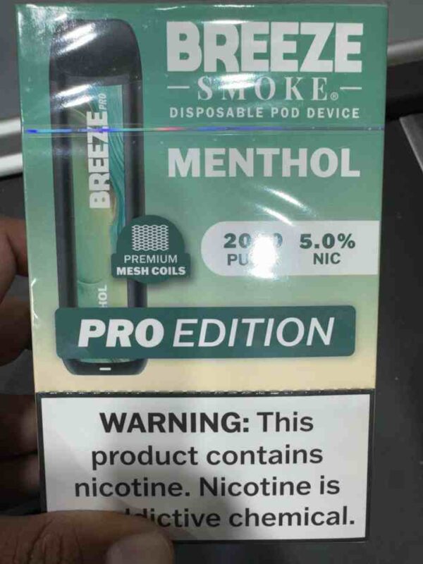 BREEZE SMOKE MENTHOL 2k puff