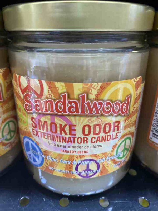 SMOKE ODOR CANDLE SANDALWOOD