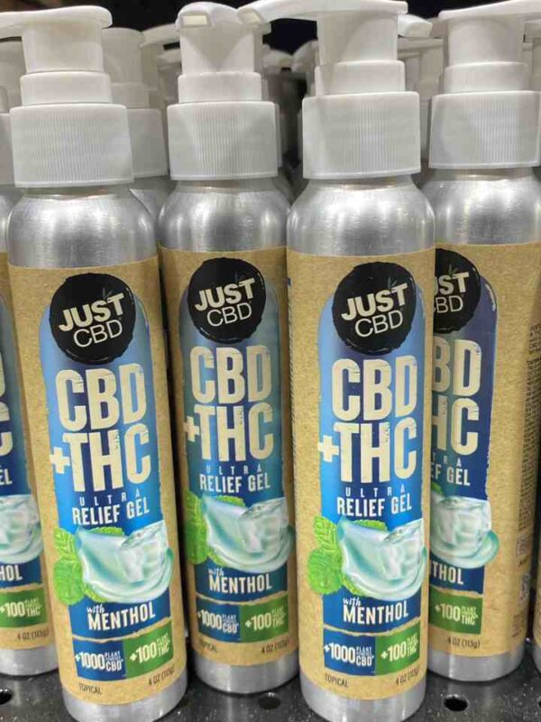 JUST CBD+THC RELIEF GEL MENTHOL +100